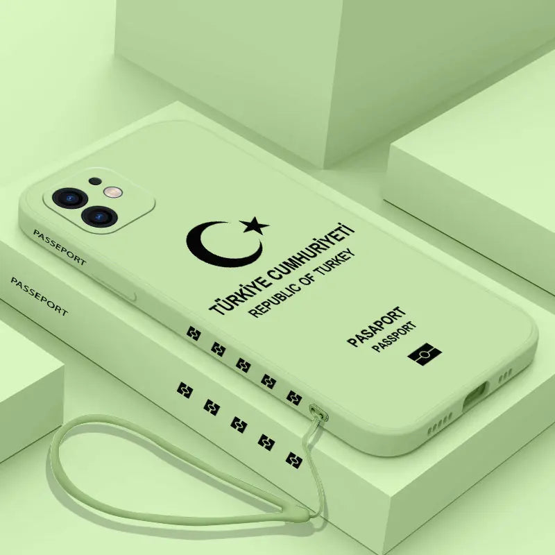 turkey passport phone case - unique & protective