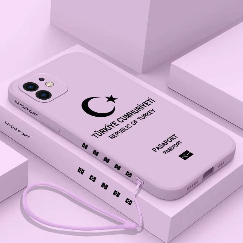 turkey passport phone case - unique & protective